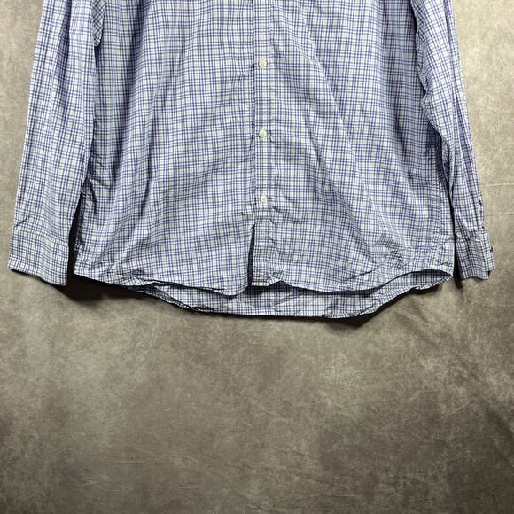 John Maverick Performance Shirt Mens 2XL Purple Plaid Button Up‎ Long Sleeves - Picture 3 of 9